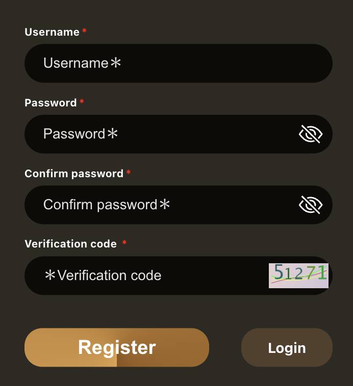 YamanRush Register Page